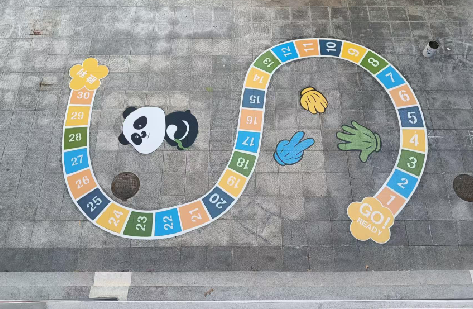 仁怀地面游戏彩绘