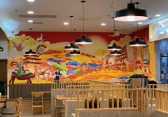 仁怀商业空间彩绘介绍。