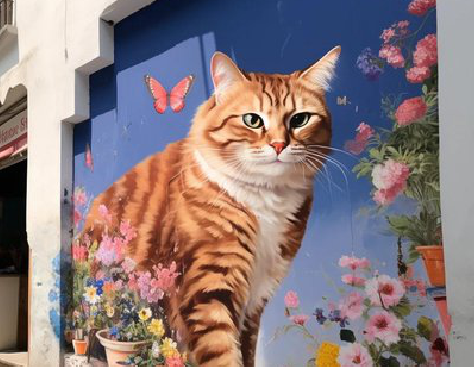 仁怀自己绘制有个性的手绘墙