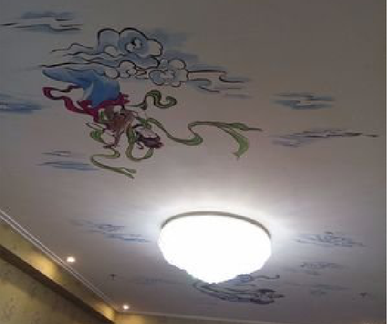 仁怀如何快速绘制天花板上的手绘墙？