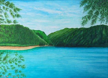 仁怀在墙绘中，如何绘画绿水青山？